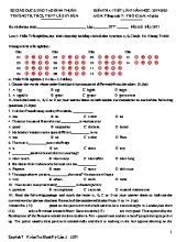 Đề kiểm tra 1 tiết lần 3 môn Tiếng Anh Lớp 7 - Năm học 2019-2020 - Trường TH, THCS, THPT Lê Quý Đôn